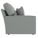  Best Home Furnishings Dovely S25 Stationary Sofa With Two (2) Pillows - Power Blue IMAGE 3