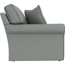  Best Home Furnishings Hanway S50MQ Queen Memory Foam Stationary Sofa Sleeper W/(2)Pillows - Power Blue IMAGE 3