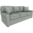  Best Home Furnishings Hanway S50Q Queen Stationary Sofa Sleeper With Two (2) Pillows - Power Blue IMAGE 1