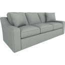  Best Home Furnishings Caverra S51MQ Queen Memory Foam Stationary Sofa Sleeper W/(2)Pillows - Power Blue IMAGE 1