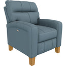  Best Home Furnishings Wynne 0LP10HBLU Power High Leg Recliner - Tranquil/Honey Birch IMAGE 1
