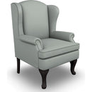  Best Home Furnishings Sylvia 0710E Stationary Chair - Power Blue/Espresso IMAGE 1