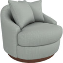  Best Home Furnishings Alanna 2928DW Swivel Chair - Power Blue/Dark Walnut IMAGE 1