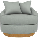  Best Home Furnishings Alanna 2928HB Swivel Chair - Power Blue/Honey Birch IMAGE 2