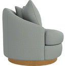  Best Home Furnishings Alanna 2928HB Swivel Chair - Power Blue/Honey Birch IMAGE 3