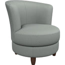  Best Home Furnishings Palmona 2948DW Swivel Chair - Power Blue/Dark Walnut IMAGE 1