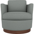  Best Home Furnishings Tina 2998DW Swivel Chair - Power Blue/Dark Walnut IMAGE 2