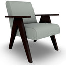  Best Home Furnishings Bayden 3180E Stationary Chair - Power Blue/Espresso IMAGE 1