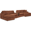  Manufacturer Color_Spice  -- Signature Design by Ashley Modmax Fabric 5 pc Sectional IMAGE 1