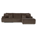 Manufacturer Color_Chocolate  -- Signature Design by Ashley Top Tier Fabric 3 pc Sectional IMAGE 1