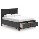 Size_Queen  -- Signature Design by Ashley Lanolee Panel Bed with Storage IMAGE 2