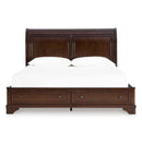  Size_Queen  -- Signature Design by Ashley Trellington Sleigh Bed with Storage IMAGE 2
