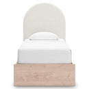  Size_Twin -- Signature Design by Ashley Arloster Upholstered Panel Bed with Storage IMAGE 3