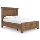  Size_Queen  -- Signature Design by Ashley Feddinger Panel Bed with Storage IMAGE 1