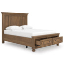  Size_Queen  -- Signature Design by Ashley Feddinger Panel Bed with Storage IMAGE 2