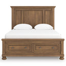  Size_Queen  -- Signature Design by Ashley Feddinger Panel Bed with Storage IMAGE 3
