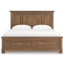  Size_King  -- Feddinger PCB779B12 King Panel Storage Bed IMAGE 3