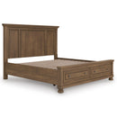  Size_King  -- Feddinger PCB779B12 King Panel Storage Bed IMAGE 6