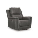  Manufacturer Color_Anchor  -- Signature Design by Ashley Bleckley Power Leather Match Recliner IMAGE 1