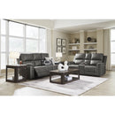  Manufacturer Color_Anchor  -- Signature Design by Ashley Bleckley Power Reclining Leather Match Sofa IMAGE 8
