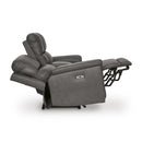  Manufacturer Color_Anchor  -- Signature Design by Ashley Bleckley Power Reclining Leather Match Loveseat with Console IMAGE 4