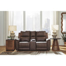  Manufacturer Color_Espresso  -- Bleckley PCU1200118 Power Reclining Loveseat with Console and Adjustable Headrest IMAGE 5