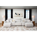  Manufacturer Color_Stone  -- ModMax II 65907S16 5 pc Power Reclining Sectional with Chaise and Consoles IMAGE 1