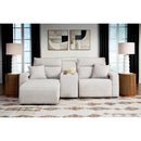  Manufacturer Color_Stone  -- ModMax II 65907S17 3 pc Power Reclining Sectional with Chaise and Console IMAGE 1