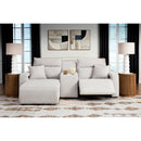  Manufacturer Color_Stone  -- ModMax II 65907S17 3 pc Power Reclining Sectional with Chaise and Console IMAGE 2