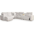  Manufacturer Color_Stone  -- ModMax II 65907S19 6 pc Power Reclining Sectional with Chaise and Console IMAGE 1