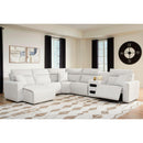  Manufacturer Color_Stone  -- ModMax II 65907S29 6 pc Reclining Sectional with Chaise and Audio Console IMAGE 2