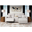  Manufacturer Color_Stone  -- ModMax II 65907S4 3 pc Power Reclining Sectional with Chaise and Console IMAGE 2