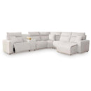  Manufacturer Color_Stone  -- ModMax II 65907S6 6 pc Power Reclining Sectional with Chaise and Console IMAGE 1