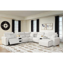  Manufacturer Color_Stone  -- ModMax II 65907S7 7 pc Power Reclining Sectional with Chaise and Audio Consoles IMAGE 2