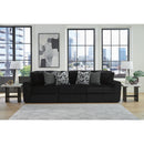  Manufacturer Color_Onyx  -- Signature Design by Ashley Midnight Madness Fabric 3 pc Sectional IMAGE 1