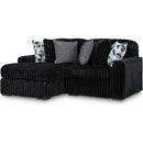  Manufacturer Color_Onyx  -- Signature Design by Ashley Midnight Madness Fabric 2 pc Sectional IMAGE 1