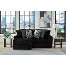  Manufacturer Color_Onyx  -- Signature Design by Ashley Midnight Madness Fabric 2 pc Sectional IMAGE 2