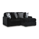  Manufacturer Color_Onyx  -- Signature Design by Ashley Midnight Madness Fabric 2 pc Sectional IMAGE 1