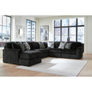 Manufacturer Color_Onyx  -- Signature Design by Ashley Midnight Madness Fabric pc Sectional IMAGE 2