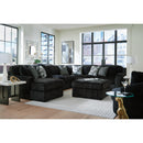  Manufacturer Color_Onyx  -- Signature Design by Ashley Midnight Madness Fabric pc Sectional IMAGE 6