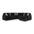  Manufacturer Color_Onyx -- Signature Design by Ashley Midnight Madness Fabric 6 pc Sectional IMAGE 1