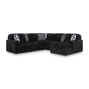  Manufacturer Color_Onyx  -- Signature Design by Ashley Midnight Madness Fabric 6 pc Sectional IMAGE 1