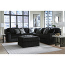  Manufacturer Color_Onyx  -- Signature Design by Ashley Midnight Madness Fabric 5 pc Sectional IMAGE 5