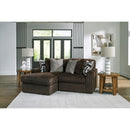  Manufacturer Color_Chocolate  -- Midnight-Madness 98104S13 2 pc Sectional with Chaise IMAGE 2