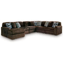  Manufacturer Color_Chocolate  -- Midnight-Madness 98104S23 6 pc Sectional with Chaise IMAGE 1