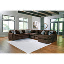  Manufacturer Color_Chocolate  -- Midnight-Madness 98104S24 6 pc Sectional with Chaise IMAGE 2
