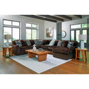  Manufacturer Color_Chocolate  -- Midnight-Madness 98104S24 6 pc Sectional with Chaise IMAGE 3
