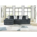  Manufacturer Color_Gunmetal  -- Midnight-Madness 98105S4 2 pc Sectional Sofa Chaise IMAGE 2