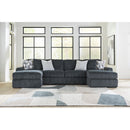  Manufacturer Color_Gunmetal  -- Midnight-Madness 98105S7 3 pc Double Chaise Sectional IMAGE 1