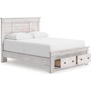  Size_King  -- Signature Design by Ashley Makidern Panel Bed with Storage IMAGE 2